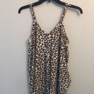 Zenana Leopard Print Maxi Dress with Pockets Size Medium